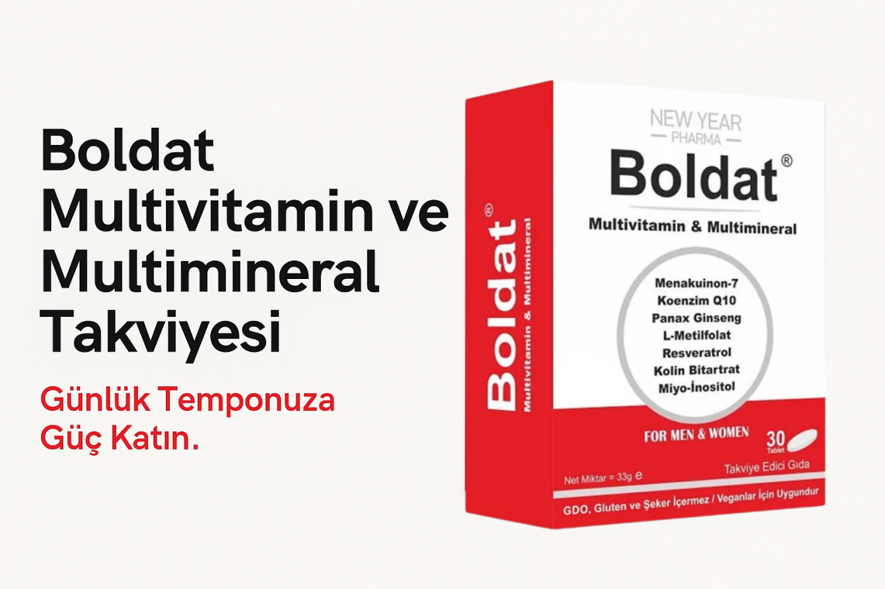 Günlük Temponuza Güç Katın: Boldat Multivitamin ve Multimineral Takviyesi ile Tanışın