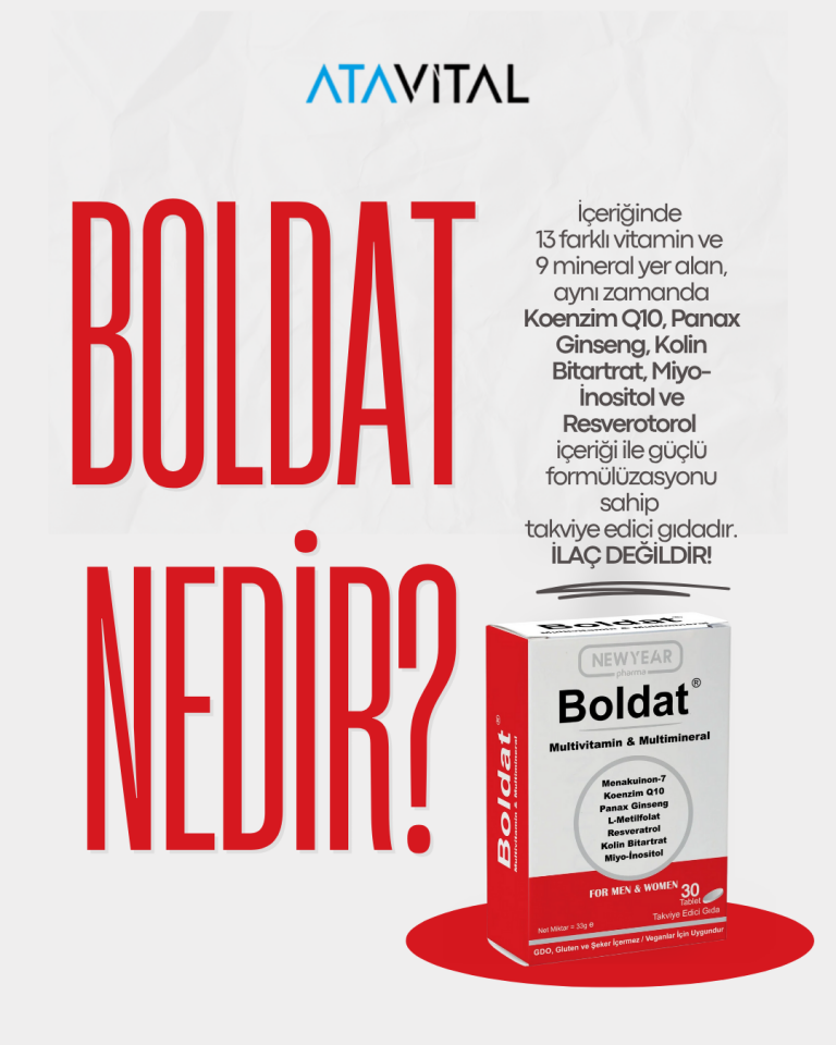 Boldat Multivitamin Ve Multimineral Takviye Edici Gıda 30 Tablet