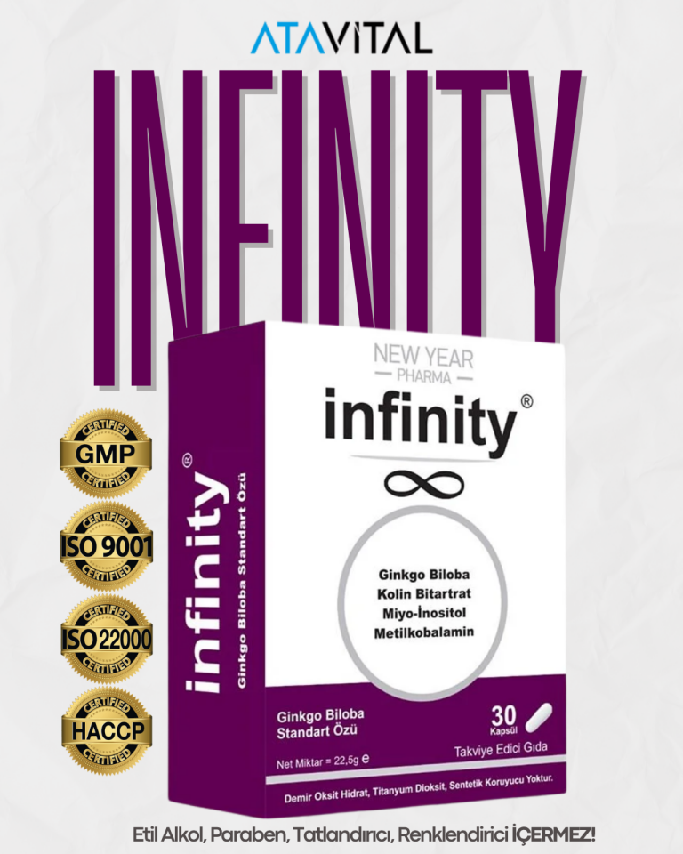 New Year Infinity Ginkgo Biloba 30 Kapsül Gıda Takviyesi