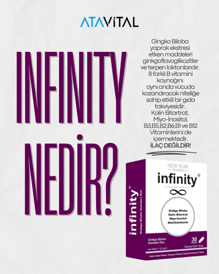 New Year Infinity Ginkgo Biloba 30 Kapsül Gıda Takviyesi