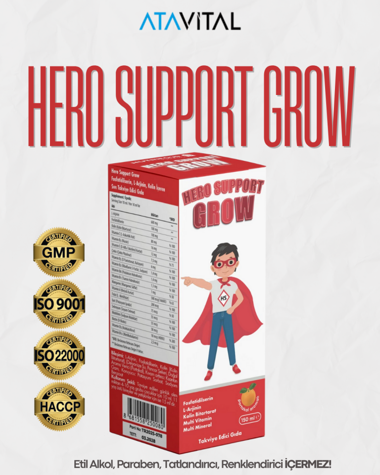 Hero Support Grow 150 Ml Şurup Takviye Edici Gıda