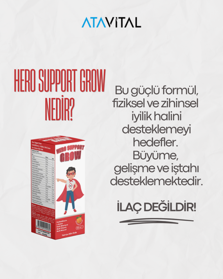 Hero Support Grow 150 Ml Şurup Takviye Edici Gıda