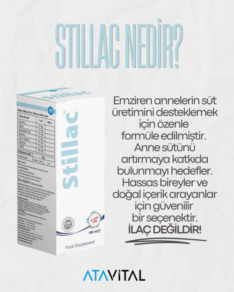 Stillac 100 ml Bitkisel Sıvı Takviye Edici Gıda