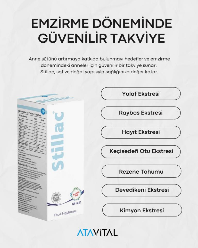 Stillac 100 ml Bitkisel Sıvı Takviye Edici Gıda